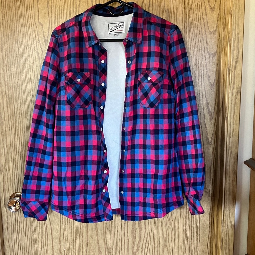 2 womens fleece lined shackets